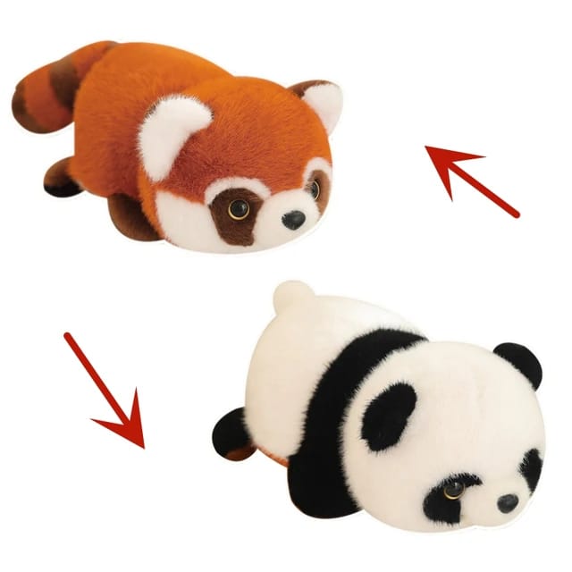 Reversible Panda & Fox . 55cm