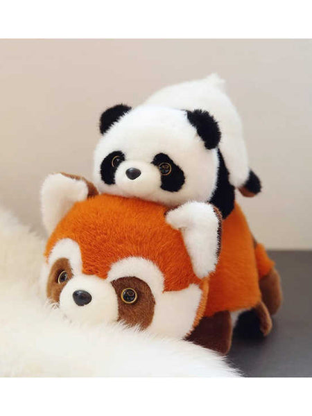 Reversible Panda & Fox . 35cm