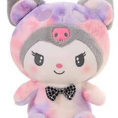 Multicolor Kawaii Teddy Bear – 35cm Soft Plush Toy for Kids & Gifting