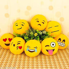 Smile Face Plush Pillows – Set of 2 (35 cm) | Soft Toy Cushions