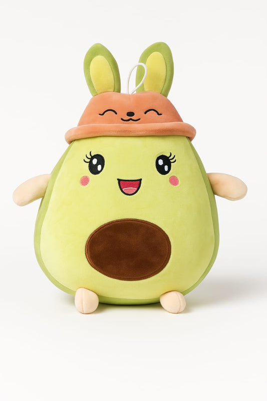 Green Avocado Plush Toy – 35cm Soft Stuffed Vegetable Toy