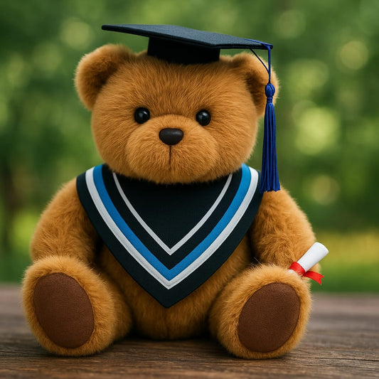 Graduation Bear Plush – 45cm Soft Teddy with Cap & Scroll