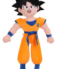 45cm Goku plush toy in orange gi with spiky hair – anime stuffed doll for kids and fans