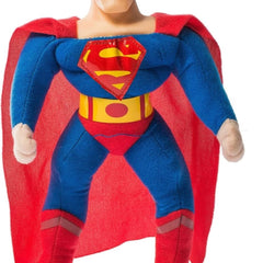 45cm Superman plush toy with red cape and blue hero suit – soft doll for kids and DC fans