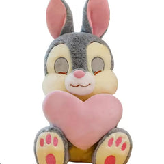 45cm heart bunny soft toy holding a heart, made of plush fabric, perfect for kids and gifting