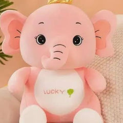 Pink Elephant Plush Toy – 35cm Soft