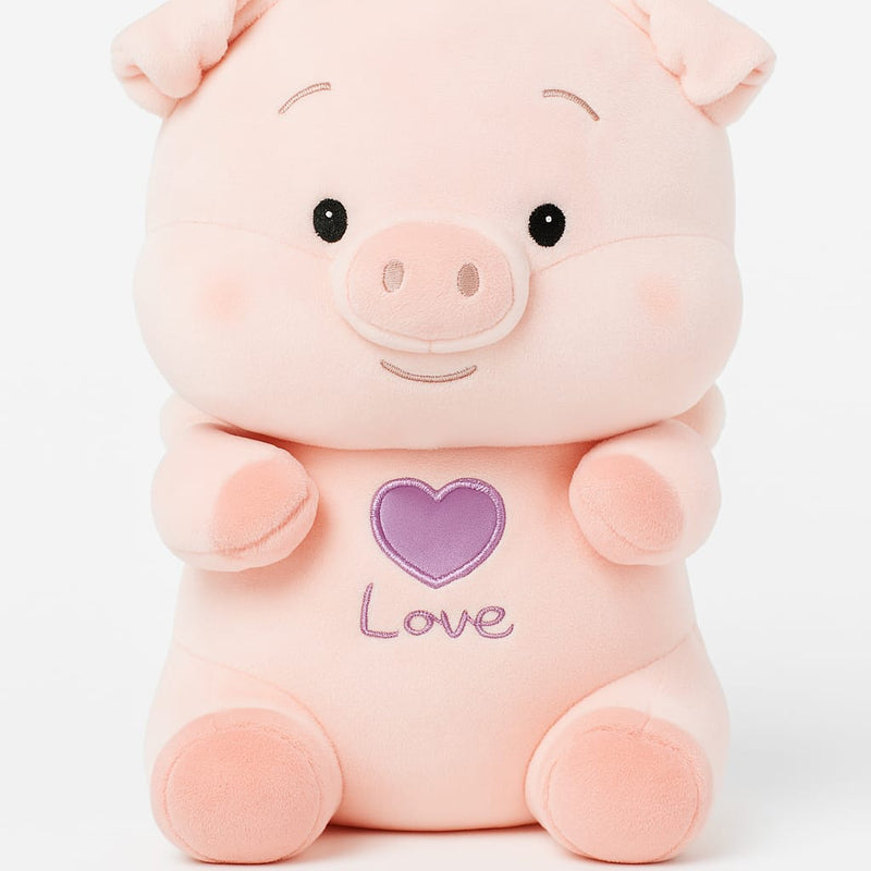 Heart Pig Plush Toy 35 cm – Soft & Cute Gift for Kids