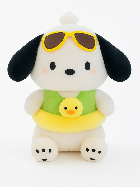 Duck Ring Dog Plush Toy 35 cm – Cute & Soft Kids Gift