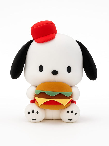 Burger Dog Plush Toy 40 cm – Cute Soft Toy for Kids & Gifts