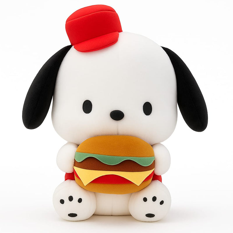 Burger Dog Plush Toy 40 cm – Cute Soft Toy for Kids & Gifts