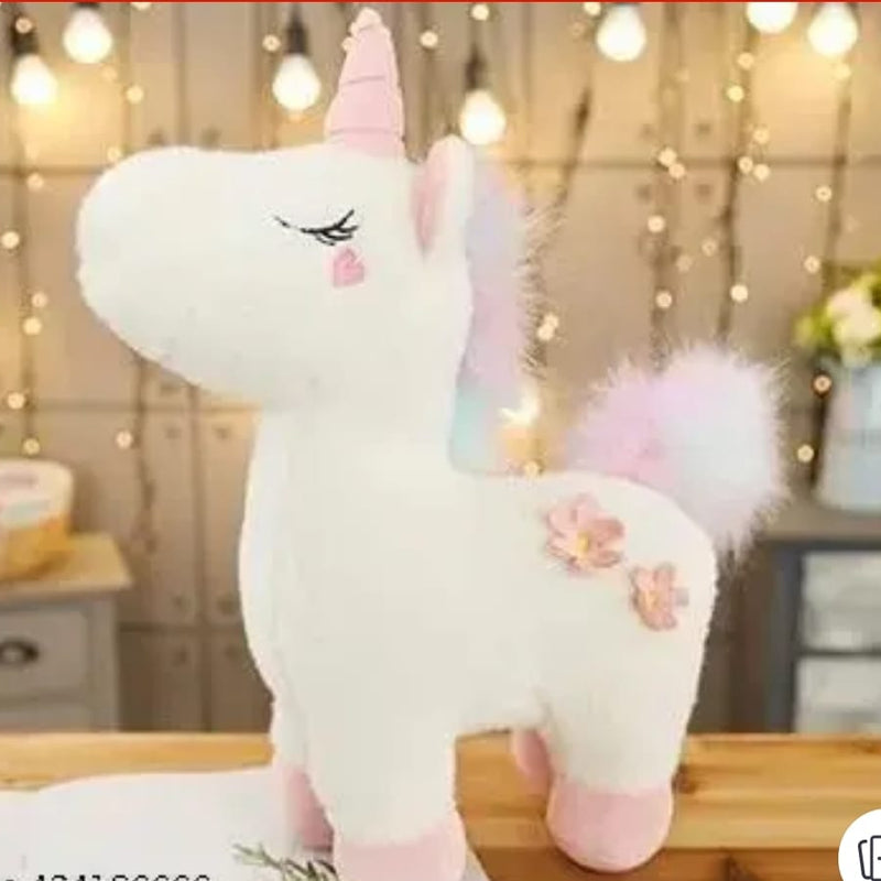 Gold Unicorn Soft Toy – 30cm Plush