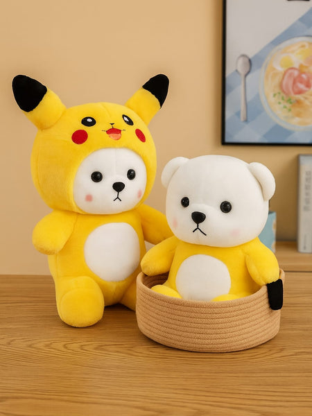 Pikachu Hoodie Plush Toy 45cm– Soft Pokemon Teddy with Hoodie