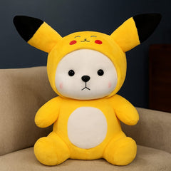 Pikachu Hoodie Plush Toy – 45cm with Half Removable Hoodie