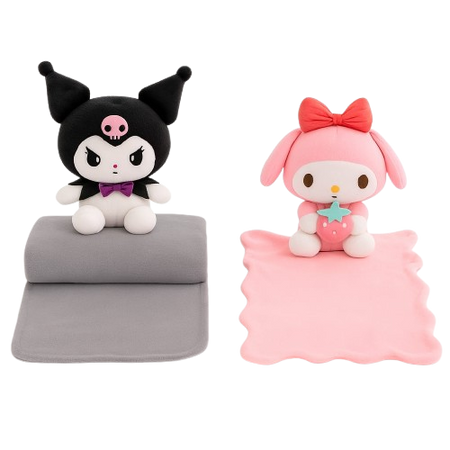 keromi Character Pink Melody Soft Toy with Blanket – 55 cm Plush, 550 gm