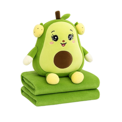 Avocado Soft Toy with Blanket – 55 cm Plush, 600 gm