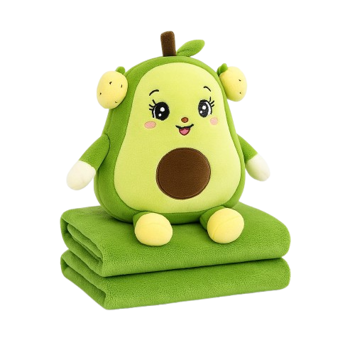 Avocado Soft Toy with Blanket – 55 cm Plush, 600 gm