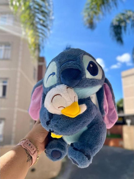 Stitch with Duck Plush Toy – Cute Cartoon Soft Toy