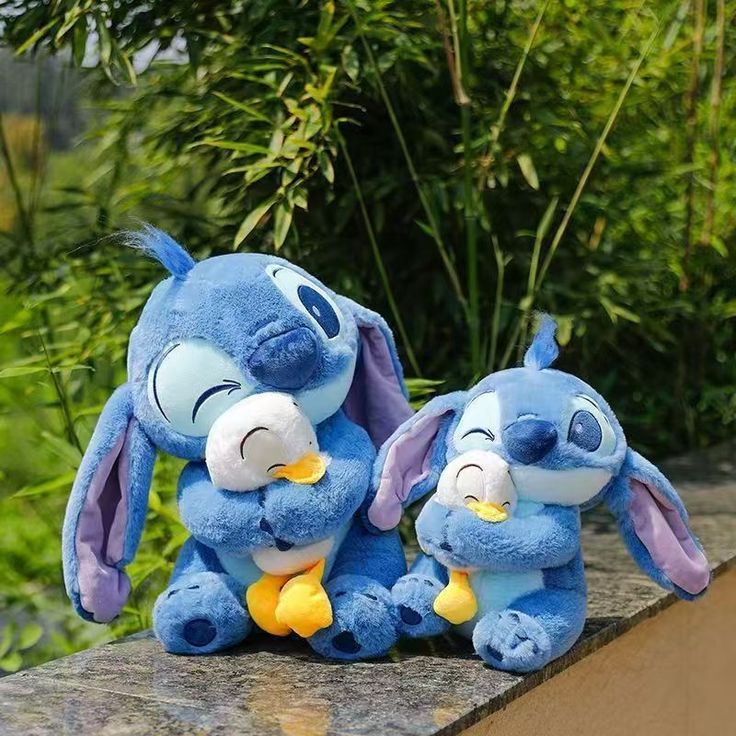 Stitch with Duck Plush Toy – Cute Cartoon Soft Toy