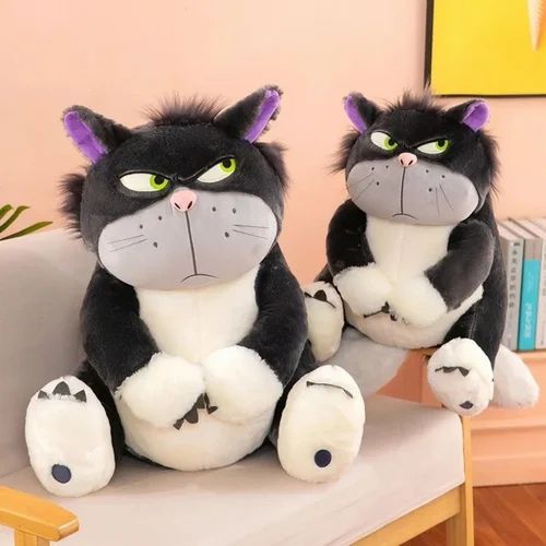 Lucifer Cat Plush Toy 50cm - Snarling Soft Kitty for Play and Display