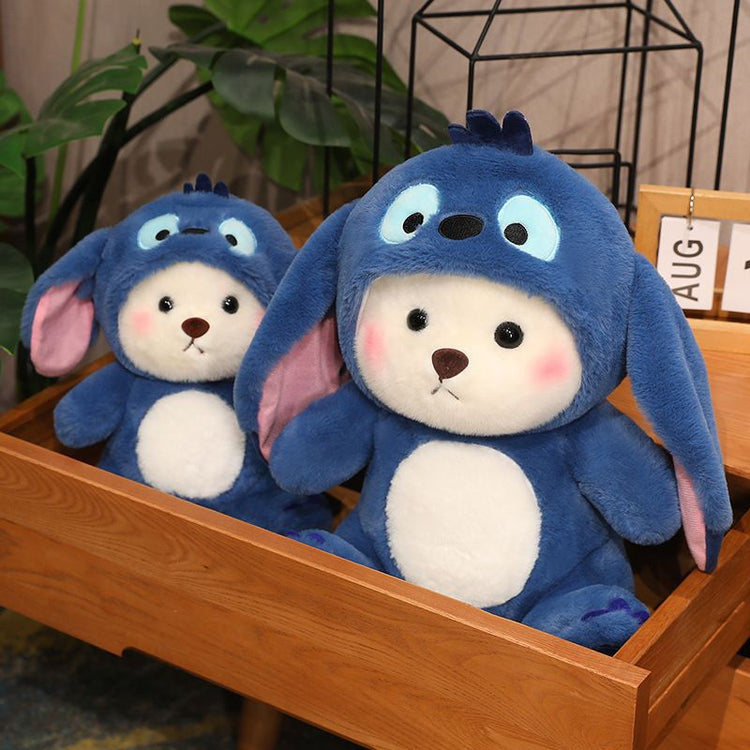 45cm Blue Hoodie Bear Soft Toy