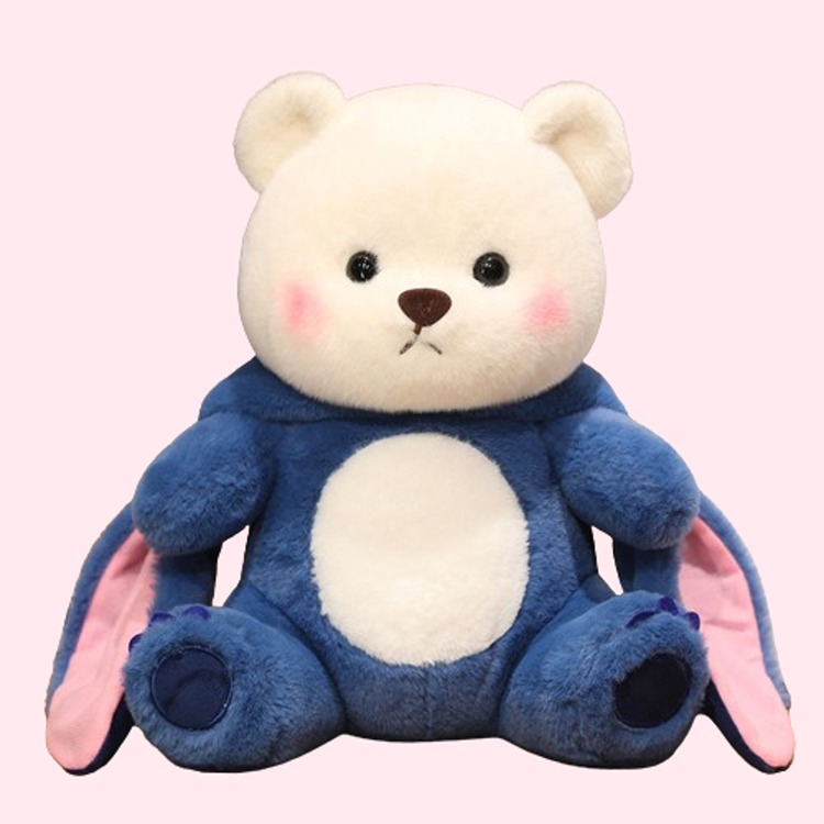 45cm Blue Hoodie Bear Soft Toy