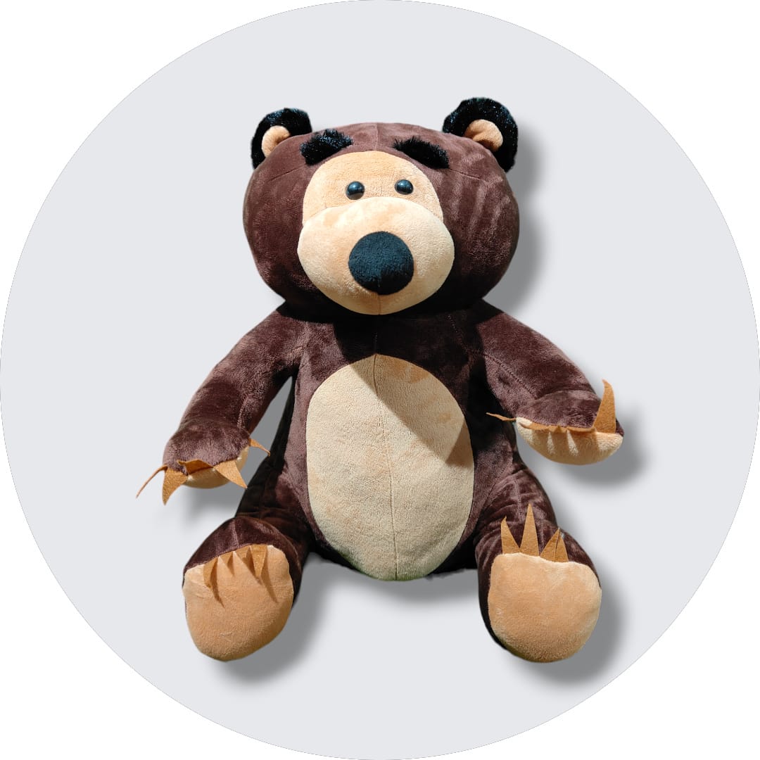 Experience Adventures with Masha Bear Plush Toy