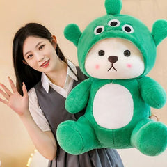 Green Hoodie Plush Toy – Cute Character Teddy | 45 cm
