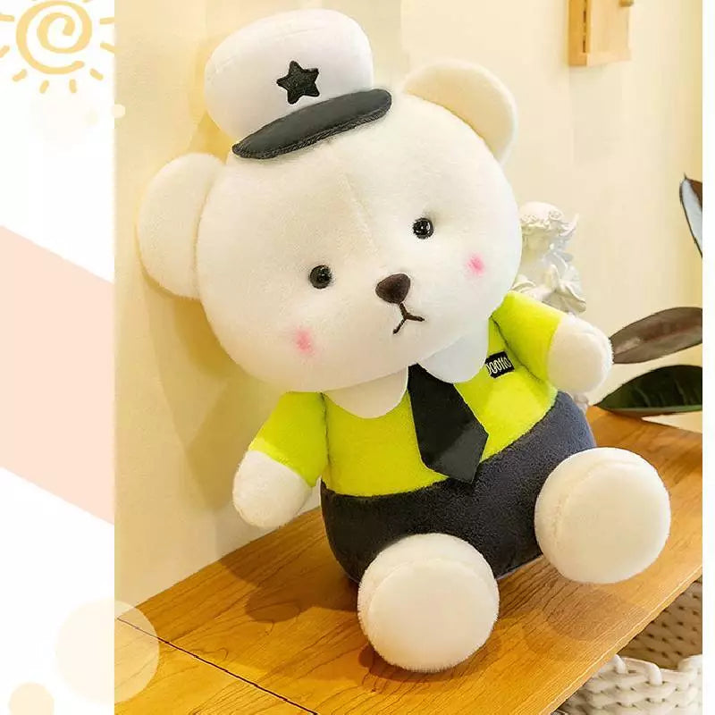 🐻 Patrol Bear – 45 cm & 25 cm Plush Toys for Kids & Collectors | Bachha Party 🧸